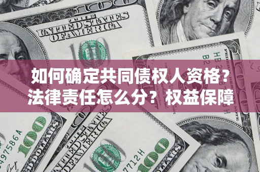 济南如何确定共同债权人资格？法律责任怎么分？权益保障技巧揭秘！