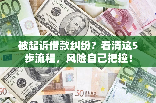 济南被起诉借款纠纷？看清这5步流程，风险自己把控！