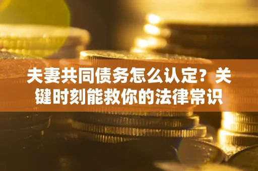 济南夫妻共同债务怎么认定？关键时刻能救你的法律常识