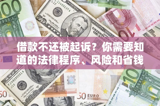 济南借款不还被起诉？你需要知道的法律程序、风险和省钱技巧