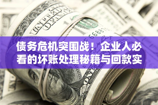 济南债务危机突围战！企业人必看的坏账处理秘籍与回款实战指南